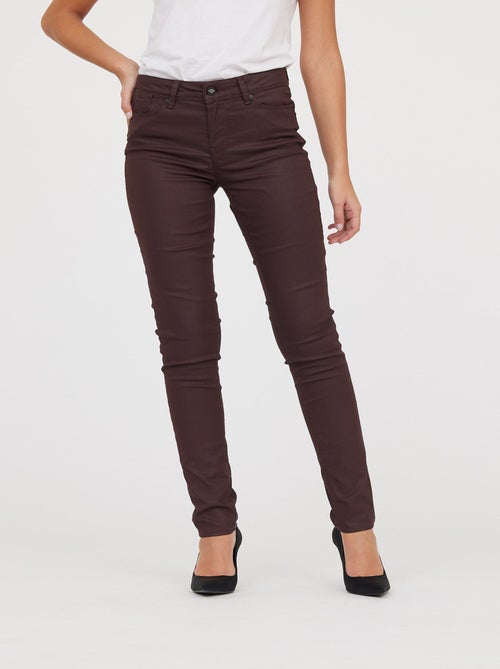 Lee Cooper - Pantalon Jana Bordeaux Coatted - Kiabi
