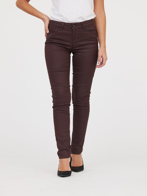 Lee Cooper - Pantalon Jana Bordeaux Coatted - Kiabi