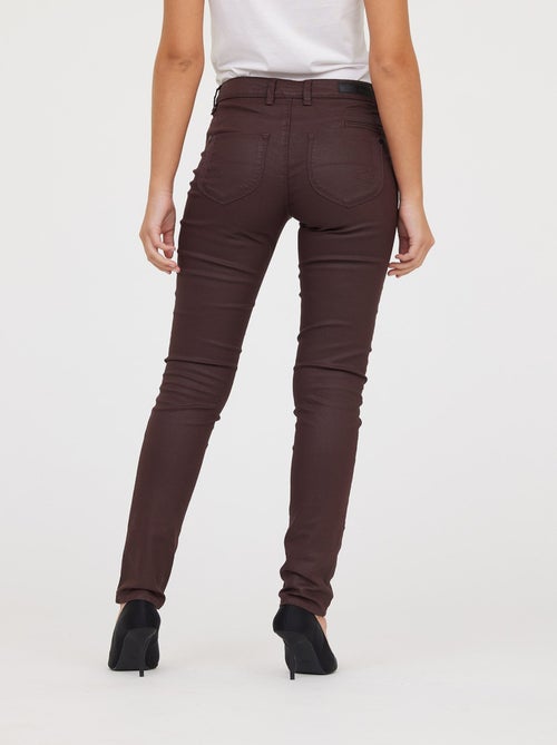 Lee Cooper - Pantalon Jana Bordeaux Coatted - Kiabi