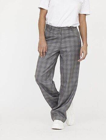 Lee Cooper - Pantalon JANIS Carreau light grey