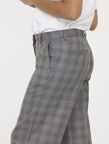 Lee Cooper - Pantalon JANIS Carreau light grey