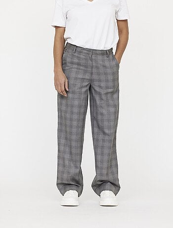 Lee Cooper - Pantalon JANIS Carreau light grey