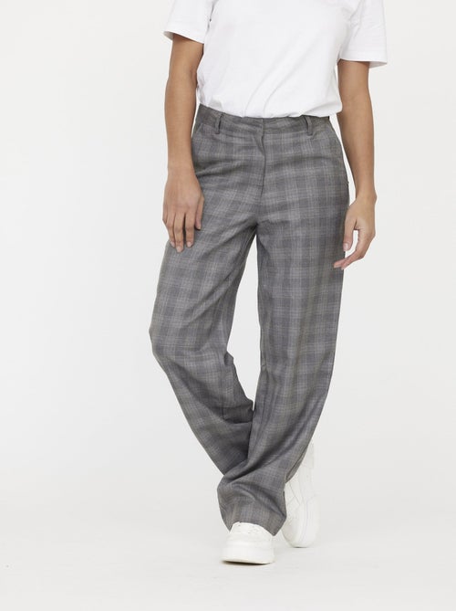 Lee Cooper - Pantalon JANIS Carreau light grey - Kiabi
