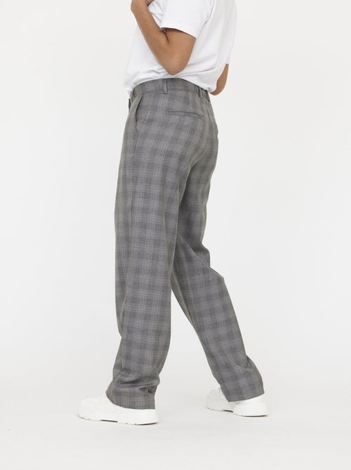 Lee Cooper - Pantalon JANIS Carreau light grey - Kiabi