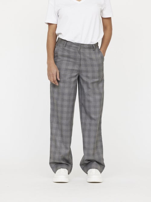 Lee Cooper - Pantalon JANIS Carreau light grey - Kiabi