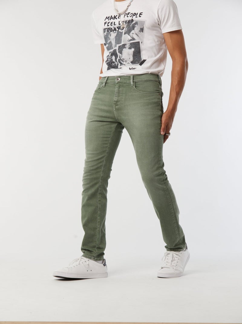 Lee Cooper - Pantalon LC030 Kaki - L34 Vert - Kiabi