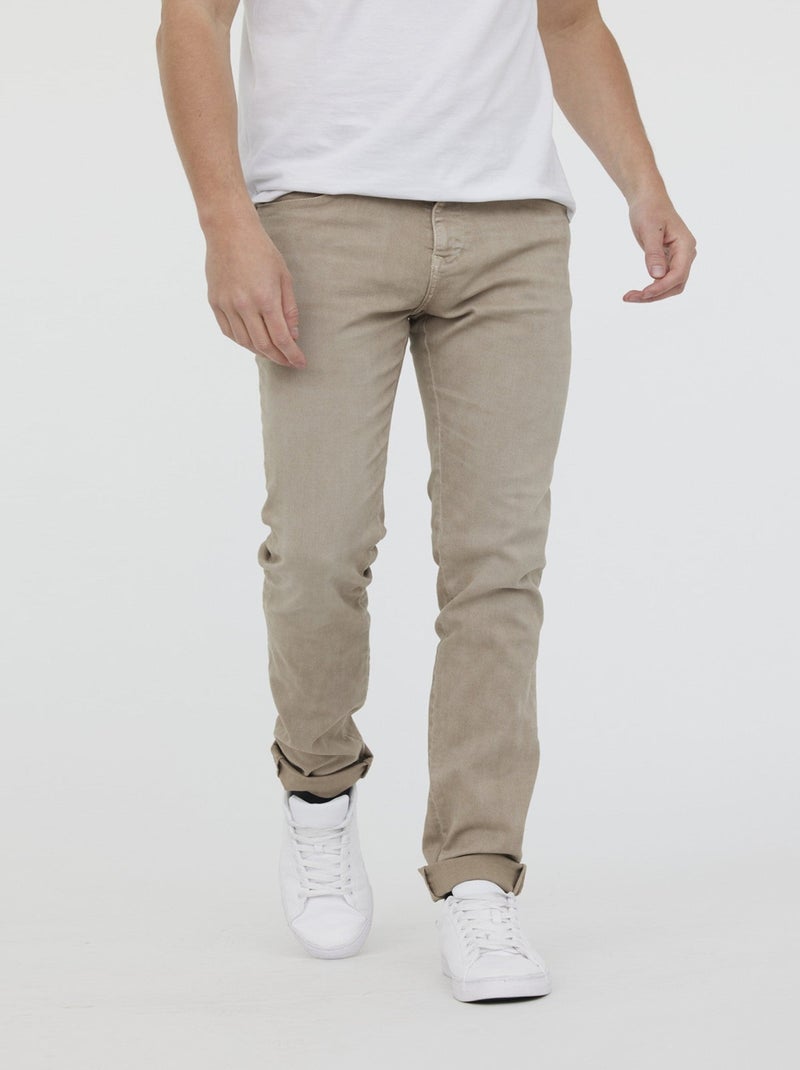 Lee Cooper - Pantalon LC030 Taupe - L34 Gris - Kiabi
