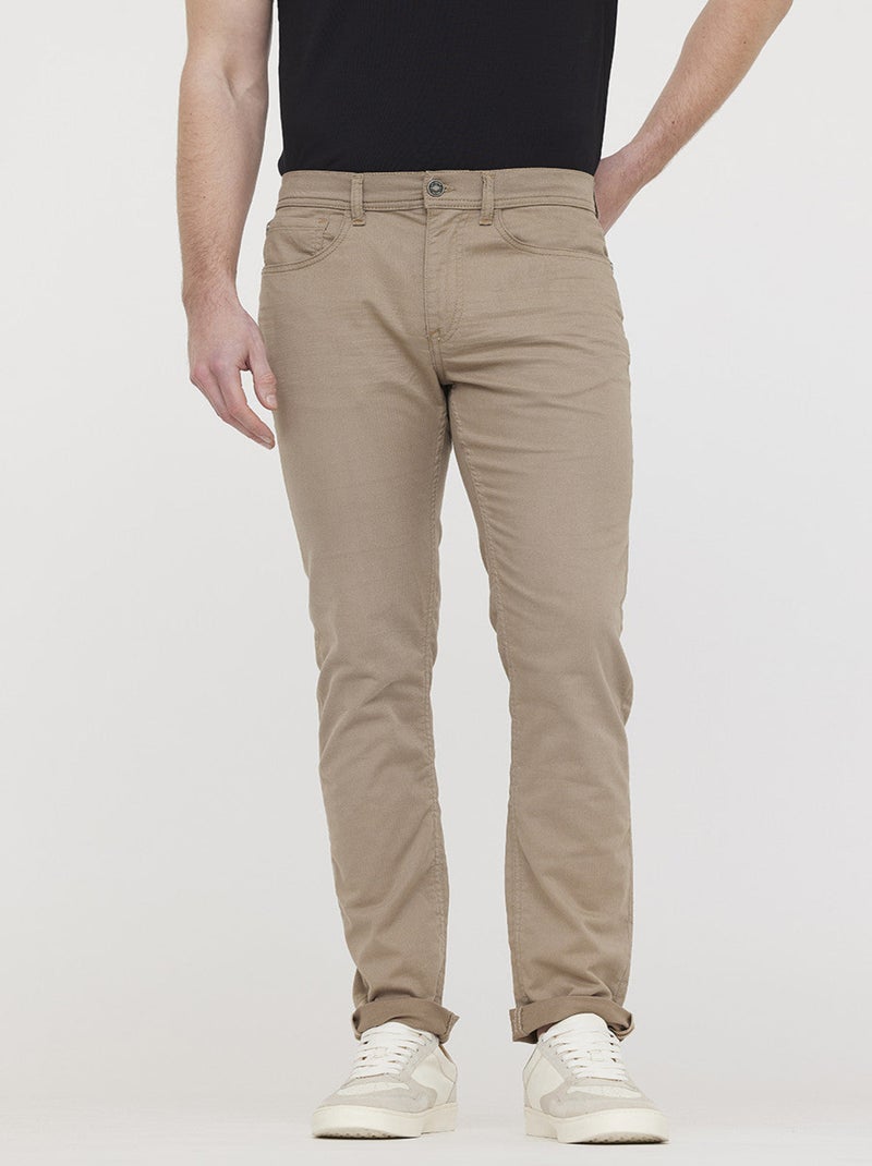 Lee Cooper - Pantalon LC122 Garment Dye Beige Beige - Kiabi