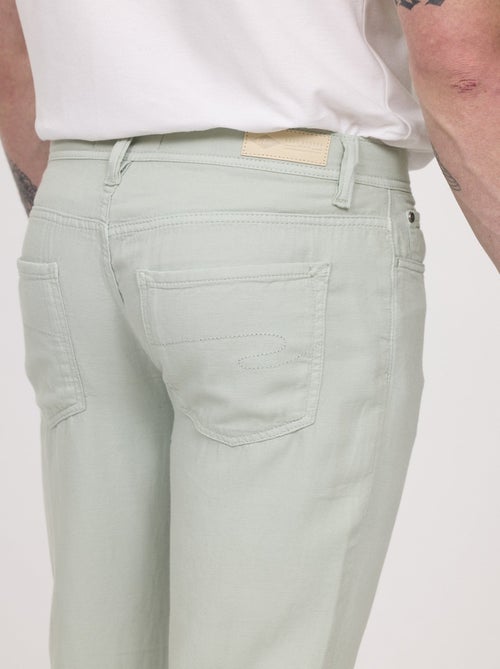 Lee Cooper - Pantalon LC122 Green stoned - Kiabi Lee Cooper - Pantalon LC122 Green stoned - Kiabi
