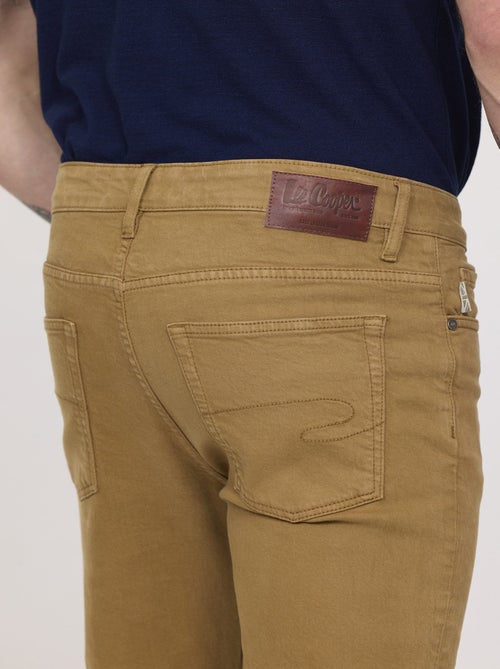Lee Cooper - Pantalon LC126 Marron caramel - L34 - Kiabi