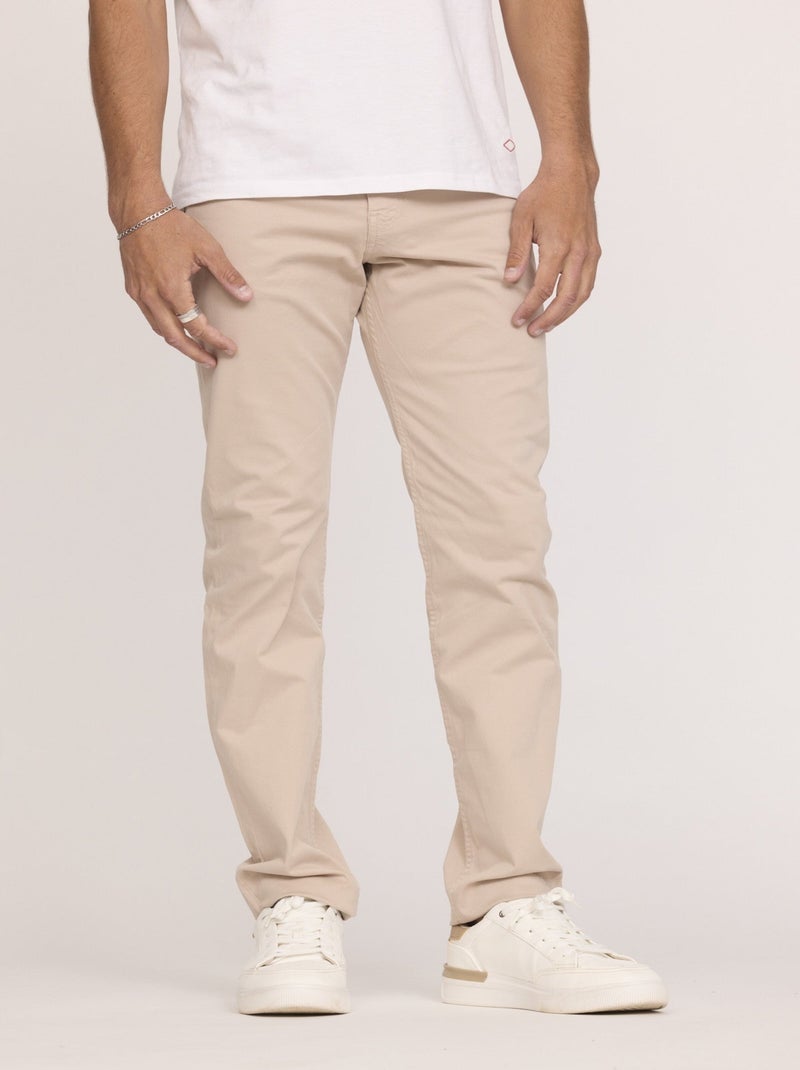 Lee Cooper - Pantalon LC126 Noisette - L34 Marron - Kiabi