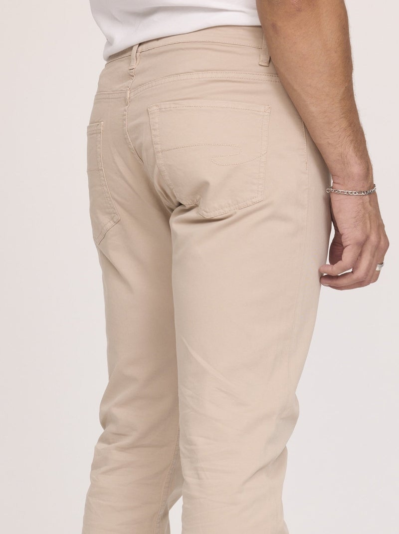 Lee Cooper - Pantalon LC126 Noisette - L34 Marron - Kiabi