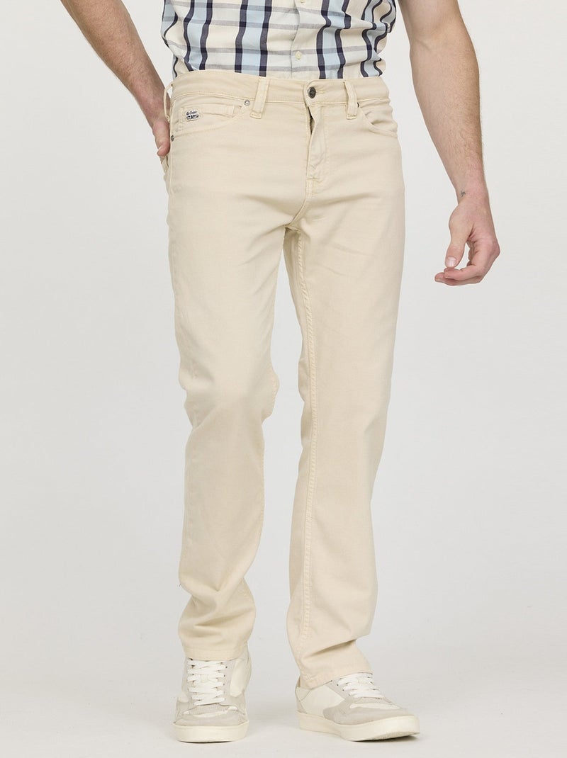 Lee Cooper - Pantalon LC126 Noisette Marron - Kiabi