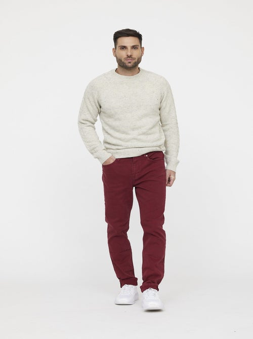 Lee Cooper - Pantalon LC126 Red Wine - L34 - Kiabi
