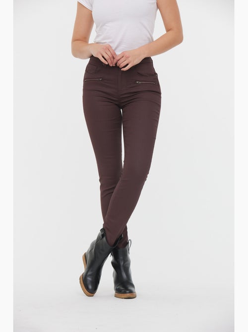Lee Cooper - Pantalon LC135 Bordeaux Coatted - Kiabi