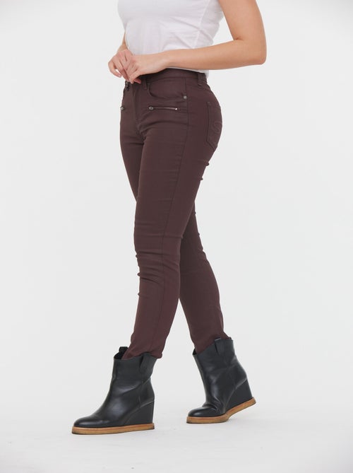 Lee Cooper - Pantalon LC135 Bordeaux Coatted - Kiabi