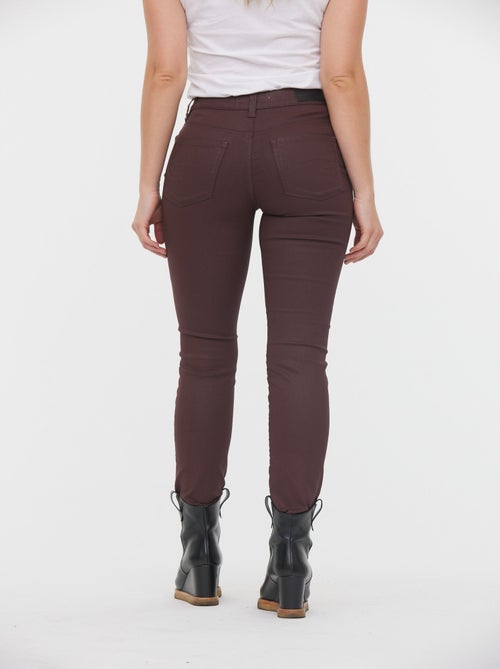 Lee Cooper - Pantalon LC135 Bordeaux Coatted - Kiabi
