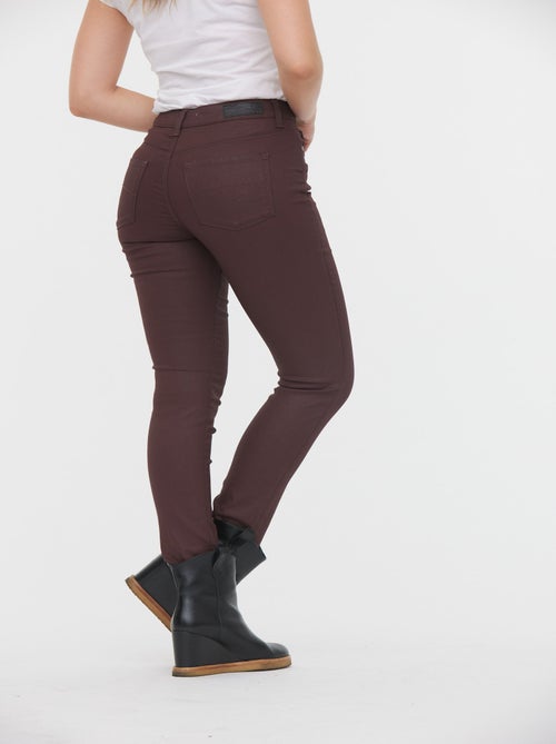 Lee Cooper - Pantalon LC135 Bordeaux Coatted - Kiabi