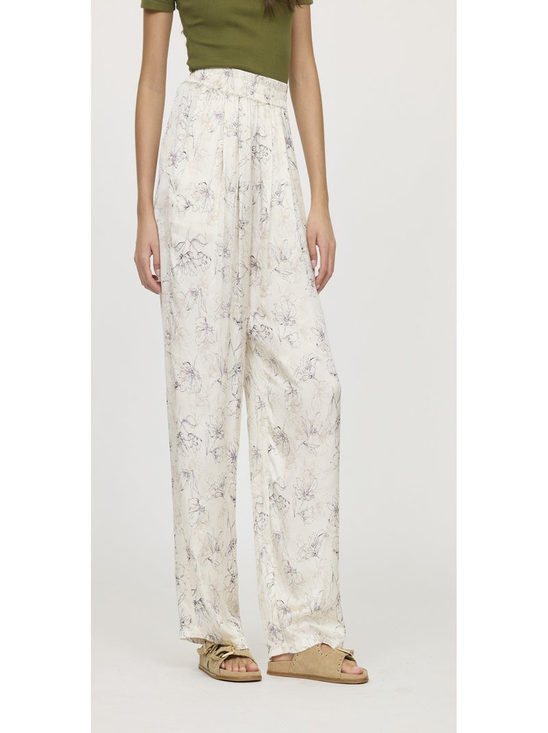 Lee Cooper - Pantalon viscose droit GILA Ivoire - Kiabi