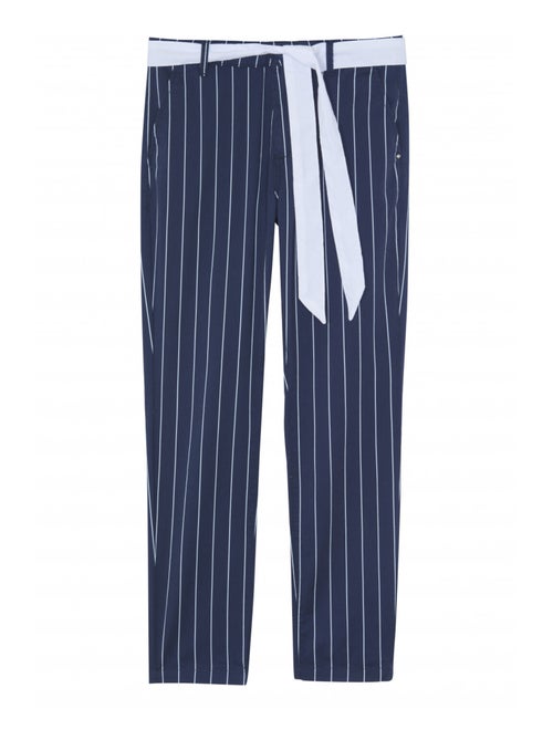 Lee Cooper - Pantalons JEMILA CR Navy / white - Kiabi