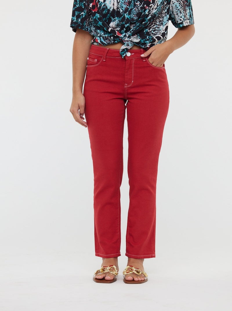 Lee Cooper - Pantalons LC161 Berry Rouge - Kiabi