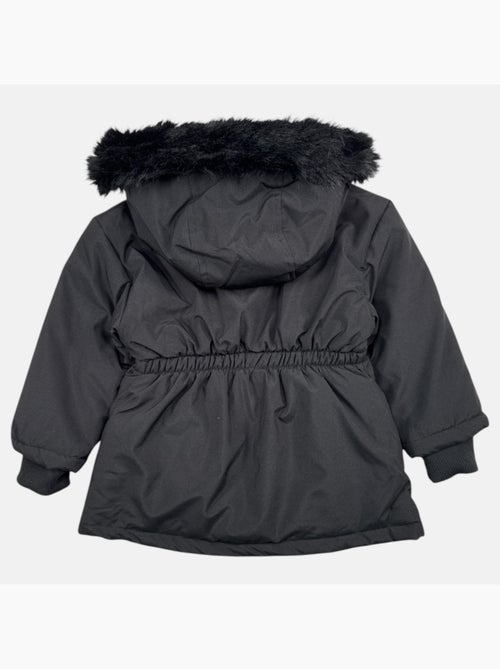 Lee cooper - parka à capuche bordée de fausse fourrure, coupe décontractée et fermeture zippée - Kiabi