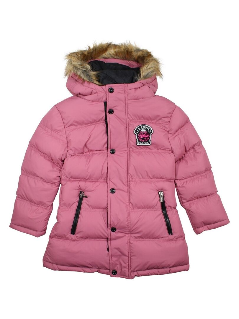 Lee Cooper Parka fille imprime Lee Cooper en coton Rose Kiabi 59.90