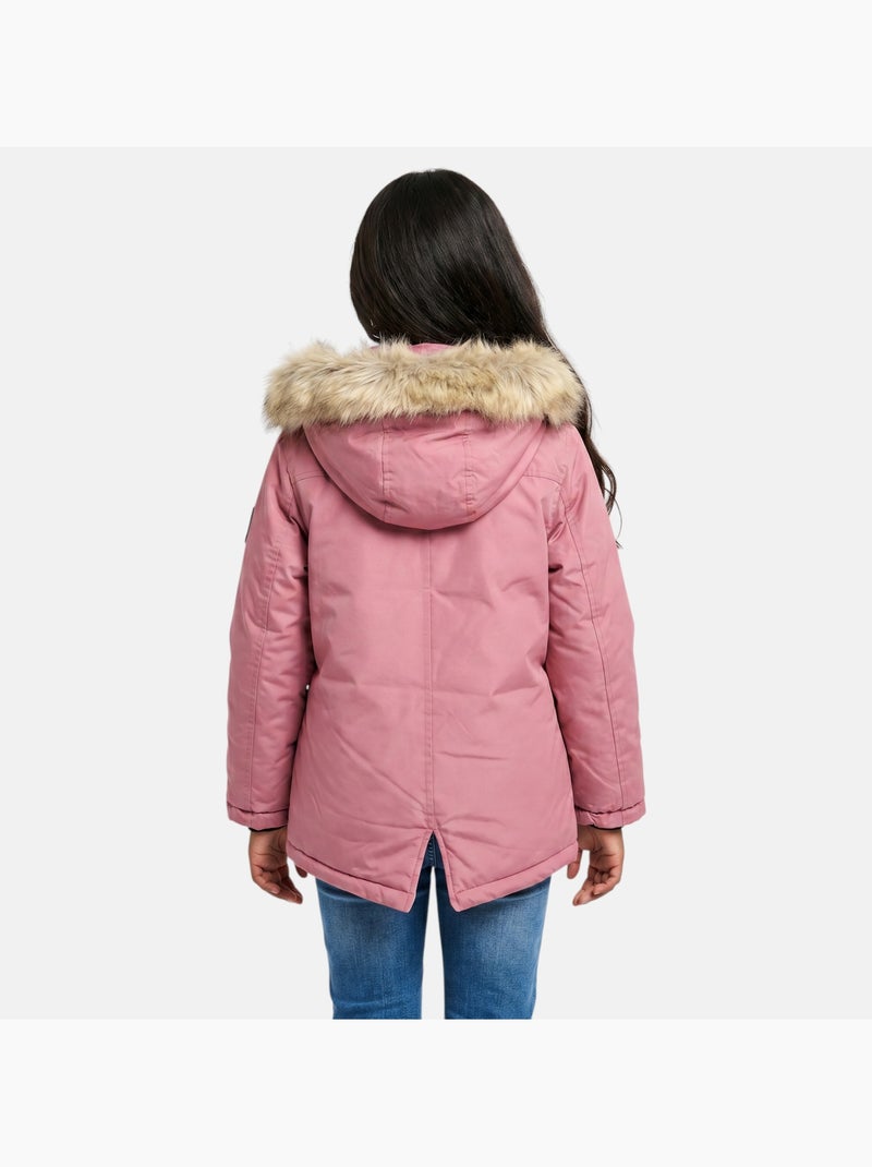 Lee Cooper - Parka fille imprim?e Rose - Kiabi