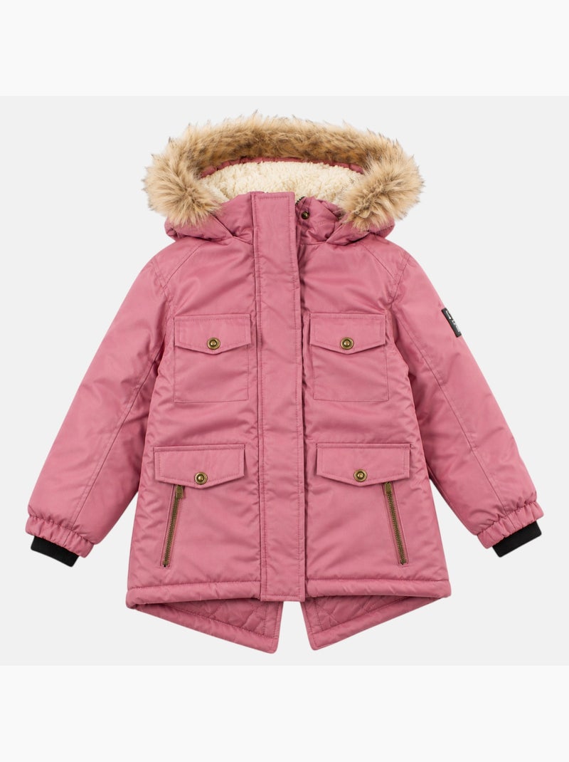 Lee Cooper - Parka fille imprim?e Rose - Kiabi