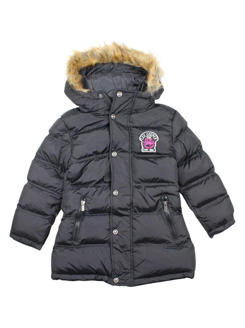 Lee Cooper - Parka imprimé Lee Cooper en coton Noir - Kiabi