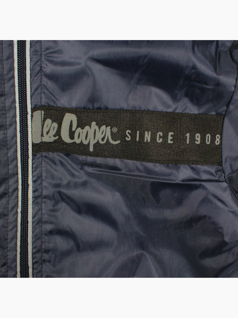 Lee cooper - parka matelassée zippée à capuche Bleu marine - Kiabi