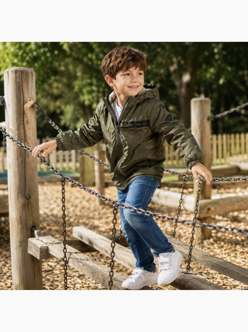 Lee cooper - parka matelassée zippée à capuche Kaki - Kiabi