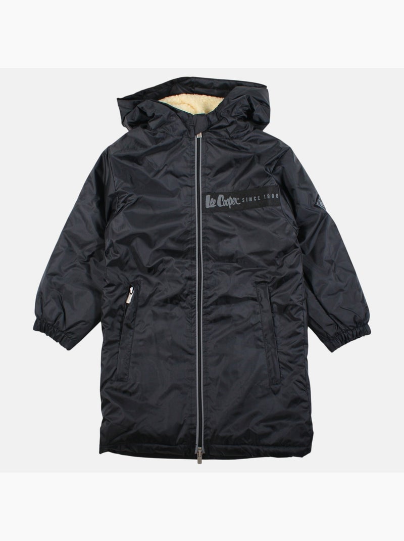 Lee cooper - parka matelassée zippée à capuche Noir - Kiabi