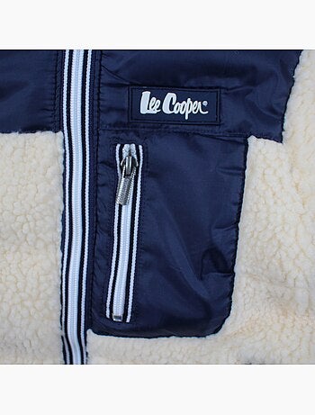 Lee cooper - parka zippée à capuche avec poche poitrine