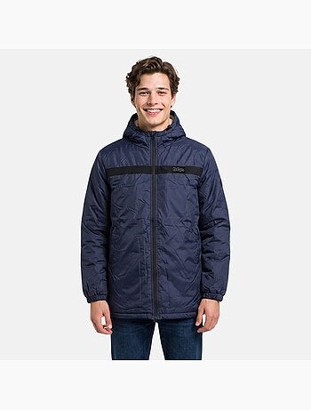 Lee cooper - parka zippée à capuche bordée de fausse fourrure