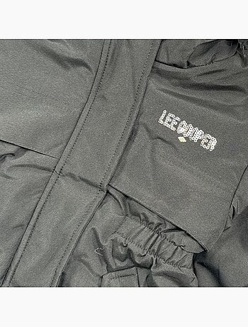 Lee cooper - parka zippée à capuche bordée de fausse fourrure