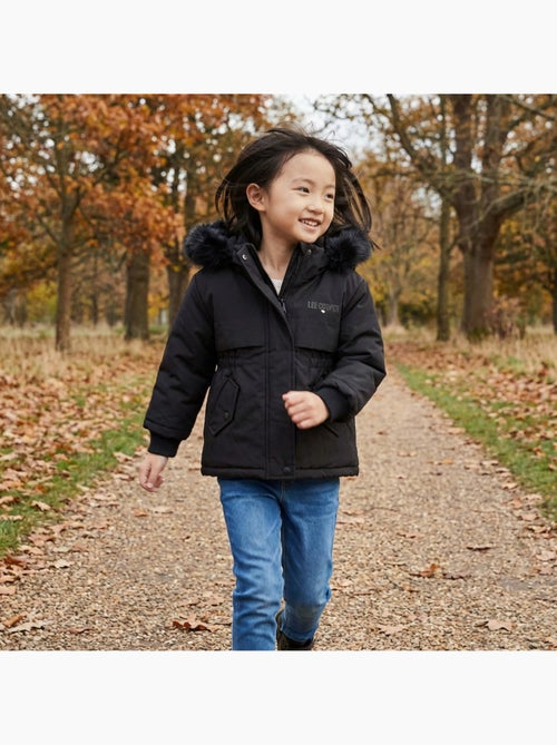 Lee cooper - parka zippée à capuche bordée de fausse fourrure - Kiabi Lee cooper - parka zippée à capuche bordée de fausse fourrure - Kiabi