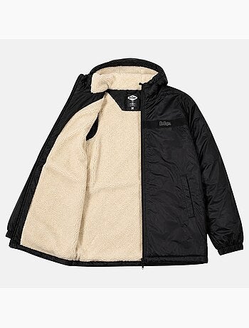 Lee cooper - parka zippée à capuche bordée de fausse fourrure