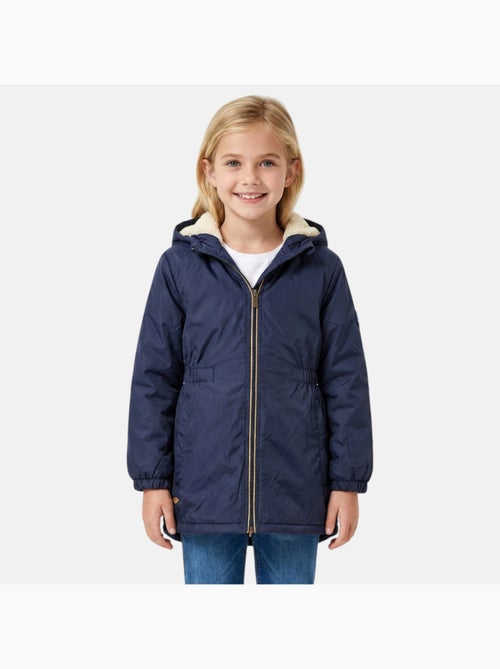 Lee cooper - parka zippée à capuche, coupe mi-longue et poches latérales - Kiabi