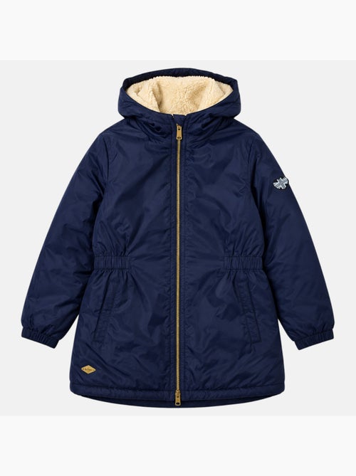 Lee cooper - parka zippée à capuche, coupe mi-longue et poches latérales - Kiabi