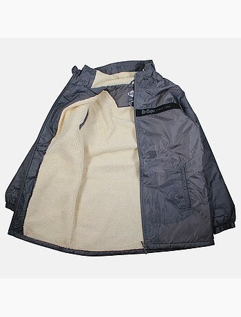 Lee cooper - parka zippée à capuche, coupe mi-longue et poches latérales