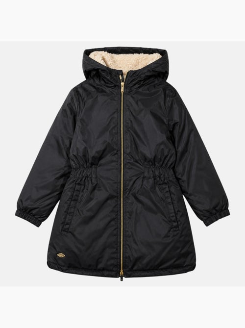 Lee cooper - parka zippée à capuche, coupe mi-longue et poches latérales - Kiabi