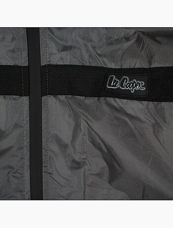 Lee cooper - parka zippée à capuche, poches zippées et capuche bordée de fausse fourrure