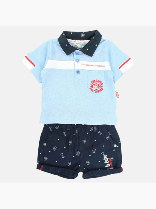 Lee Cooper - Polo avec son short à motifs assorti - Kiabi