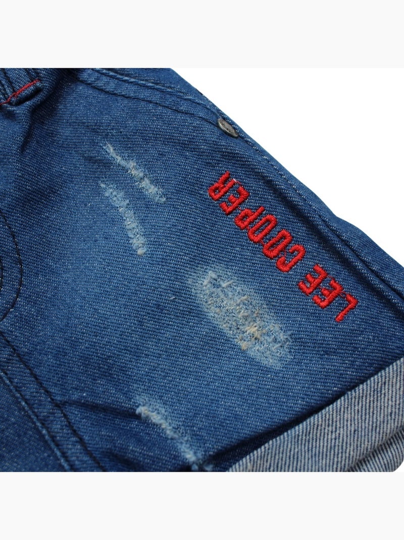 Lee Cooper - Polo avec son short à motifs assorti Jaune - Kiabi