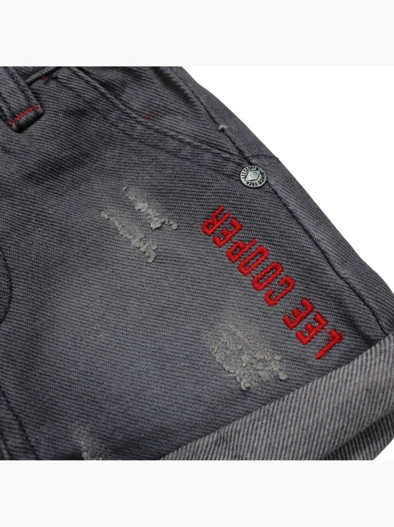 Lee Cooper - Polo avec son short à motifs assorti Rouge - Kiabi