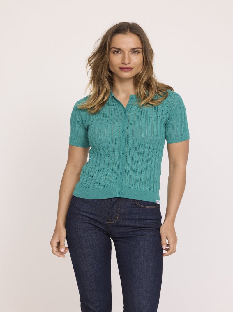 Lee Cooper - Polo BAMI Vert profond Vert - Kiabi