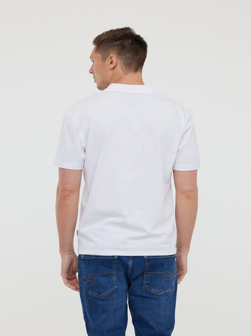 Lee Cooper - Polo BAYO MC Optic white - Kiabi