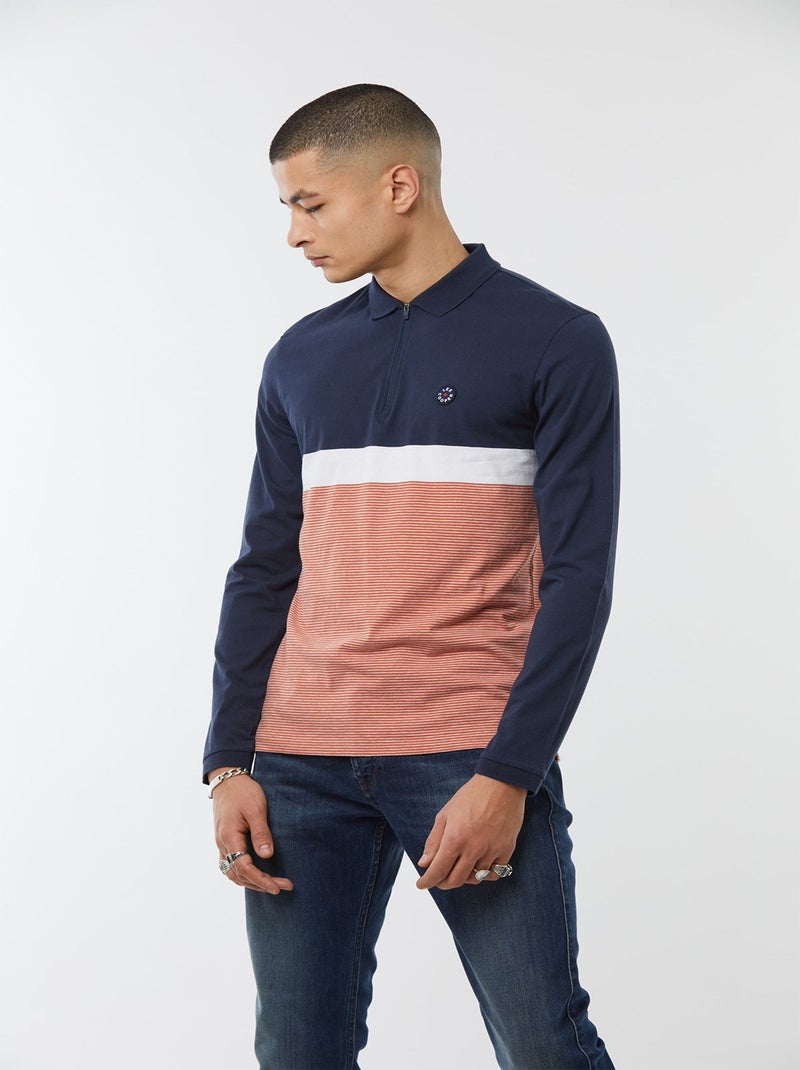 Lee Cooper - Polo BOREAL Navy Bleu - Kiabi