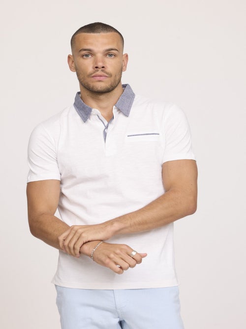Lee Cooper - Polo BRAY Blanc - Kiabi